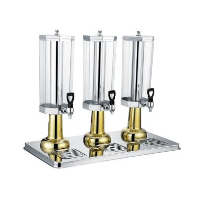 China Promotional Drink Juice Dispenser Stainless Steel Pot Food Safety Products with High Quality Glass for Restaurant Hotel Supplies for sale