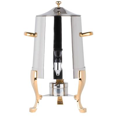 China Factory Price Food Safety Shake 3Gallon Stainless Steel Tea Milk Dispenser Beetle Large Size Hot Coffee Urn With Chrome Accents for sale