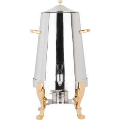 China Factory Price Food Safety Shake 5Gallon Stainless Steel Tea Milk Dispenser Beetle Large Size Hot Coffee Urn With Chrome Accents for sale