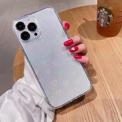 China Heart Inspired Clear Shockproof Premium Shockproof TPU Phone Case For iPhone 13 12 pro Max Case For Phone Case for sale