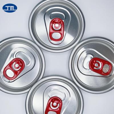 China 200# CDL Non Refillable Aluminum Cans Easy Open Lid For Beverage And Beer CDL Ends Beer Cans Closure Gold Lid With Red Label for sale