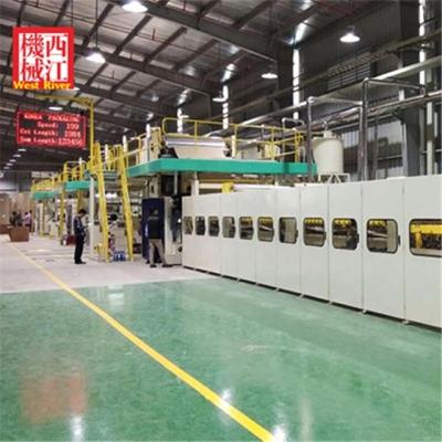 China CLOTHING Corrugated Cardboard Forming Machine Automatic 5 Ply Creasing Plant for sale