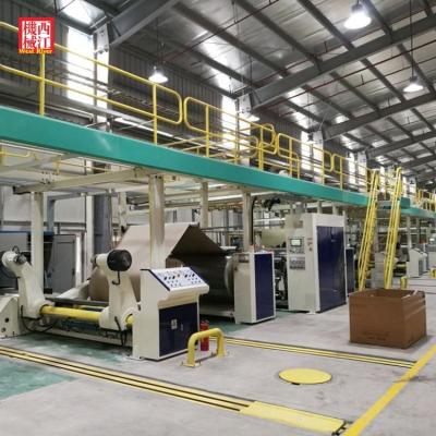 China CLOTHING corrugating machine with packing machine for sale