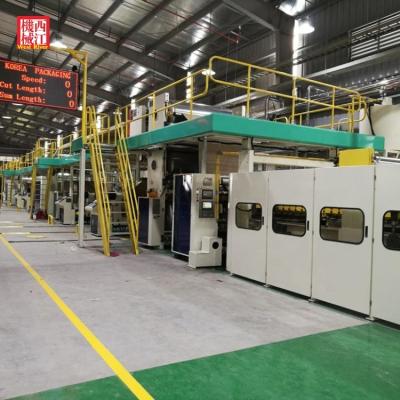 China CLOTHING 2357 Layer Corrugated Cardboard Production Line / Machine For Making Cardboard Boxes for sale