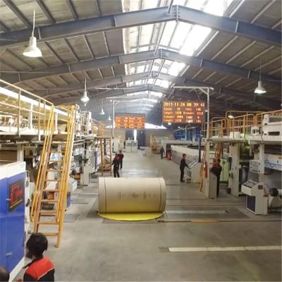 China CLOTHING 3 Automatic 5 7Ply Corrugated Cardboard Production Line With Corrugated Cardboard Slitter for sale