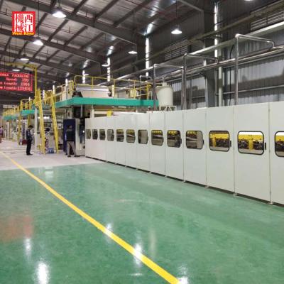 China Food Corrugated Double Slap Cardboard Machine Production Line for sale