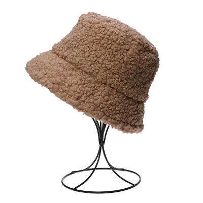 China Warm Lamb Bucket Hat Outdoor Winter Hat Customized Service Accepted for sale