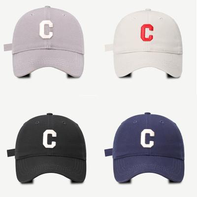 China Pure Cotton Baseball Cap Unisex Adult 6 Panel Hat Wear Resistant for sale