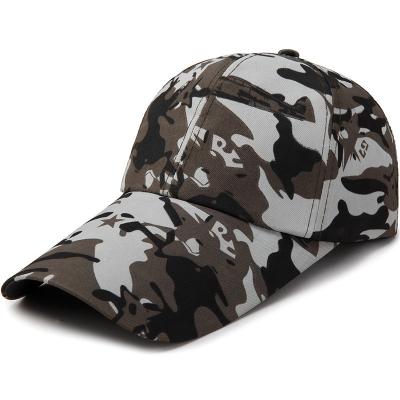 China Adjustable Baseball Cap Camouflage Pattern Curved Brim Unisex Outdoor for sale