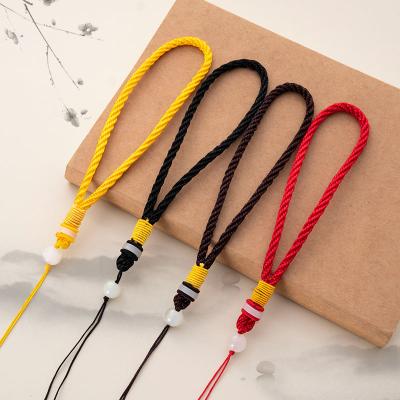 China Lanyard Braided National Costume Style Rope Hang Sewing Tassel Trim Decorative Head Tassels For Home Decor Pendant for sale