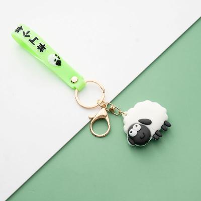 China 2022 Hot Selling Plush Plastic Sheep Toy Key Chain Sheep Key Chain For Bag Accessories for sale