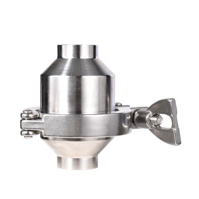 China General Multiple Type Sanitary Valve Stainless Steel One Way SS304 Vertical Spring Welded Check Valve for sale