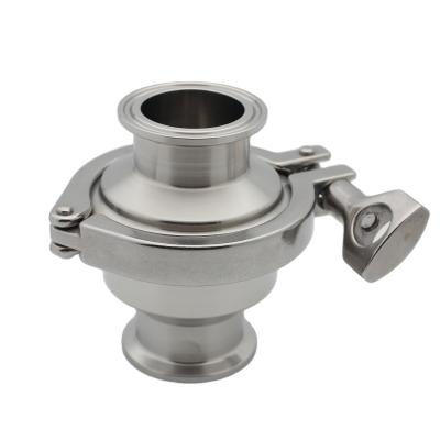 China Wine Products Food Grade SS304 SS316L Stainless Steel Sanitary Clamped Non Return One Way Check Valve One Way for sale