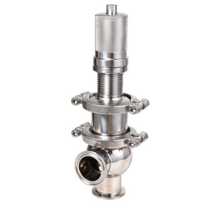 China Dairy Control Valves Stainless Steel Safety Pressure Reducing Sanitary Safety Valve for sale