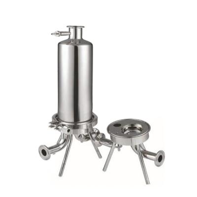 China food & Beverage Plant Sanitary Food Grade Stainless Steel SS316L Micro Filter Housing With Flange End for sale