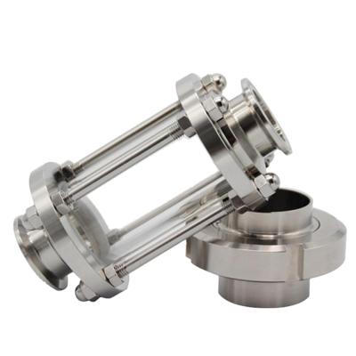 China Food Grade SS304 SS316L Sanitary Stainless Steel Tri Clamp Straight Sight Glass For Milk Tank DN10-DN150 for sale