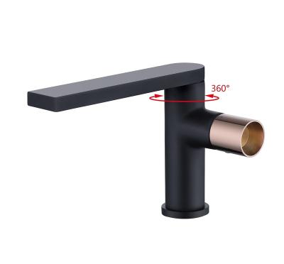 China Black Metered Faucets Good Quality Bathroom Basin Faucet With Factory Price Faucet Bathroom Copper Brass Spool for sale