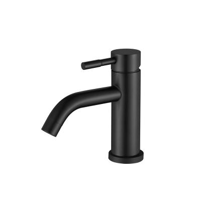 China Faucets Lowest Price Metered Mixer Tap Hot And Cold Water Faucet Black Paint Faucet for sale