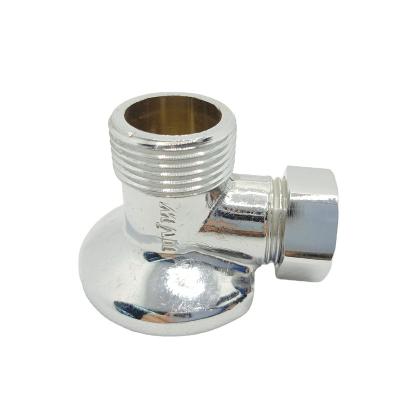 China BOYATU High Quality General Brass Angle Valve Chrome Plated 1/2 3/4 Inch 3 Years Water Brass Body Manual BYGV-1025 DN20-NPT Silver for sale