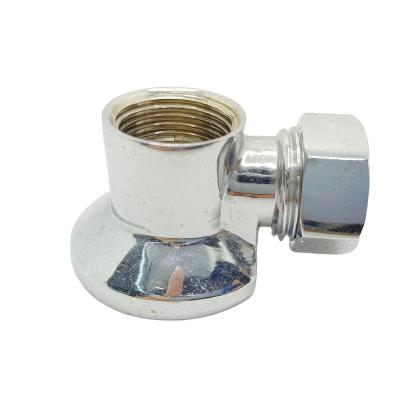 China Home Kitchen Angle Brass Gas Valve High Quality Chrome Plated 1/2 3/4 Inch 3 Years Hose Ball Manual High Temperature -10 Degree To 80 Degree for sale