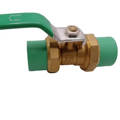 China PPR Brass Ball Valve One Way General Union Ball Valve For Water And Gas for sale