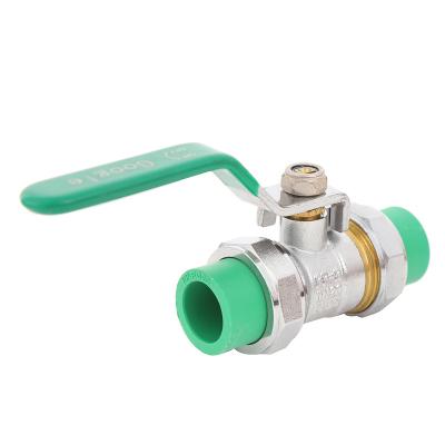 China BOYATU PN25 PPR General Brass Double Union Ball Valve BYBV-23046 2 years General NC; ZHE Water DN15 for sale