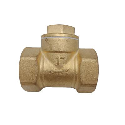 China General DN15-DN100 Non Return Horizontal Brass Valve Body Parts Water Meter Check Valve for sale