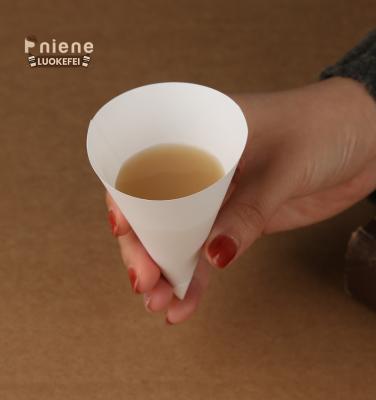 China Best Price Disposable Biodegradable Cone Paper Cups Airport Drinking Station Small Cone Paper Cup for sale