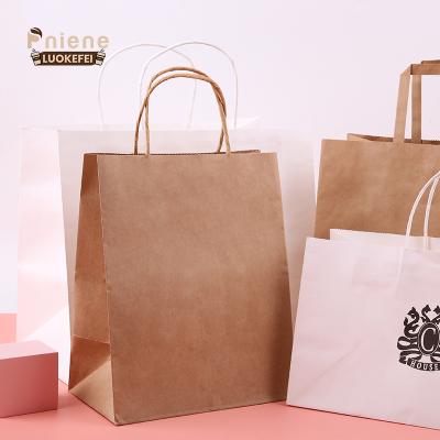 China Craft Biodegradable Paper Bags For Supermarket Durable Large Brown Paper Bags Resealable Paper Bags for sale