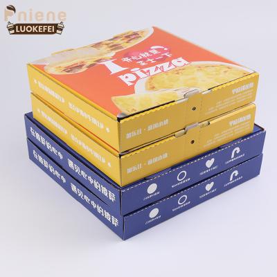 China From China Pizza Paper Packaging Box Wholesale Disposable Recycle Corrugated Paper Pizza Box Cheap for sale