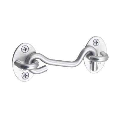 China Factory Direct Sale Modern Silver 75*6*5mm Door Window Accessories Stainless Steel Window Hook for sale