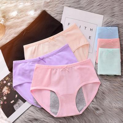 China QUICK DRY RTS XL PLUS SIZE organic cotton bamboo leak proof hipster Women's Panties menstrual period underwear for teen young girl for sale