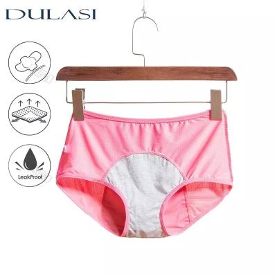 China QUICK DRY custom logo 4 layer Bamboo heavy flow Women's Panties cotton organic period panties underwear for women for sale