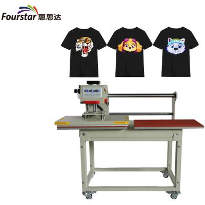 China 2022 New Product 38x38cm Printable Flat Product Double Station Pneumatic Heat Press Machine For DTF for sale