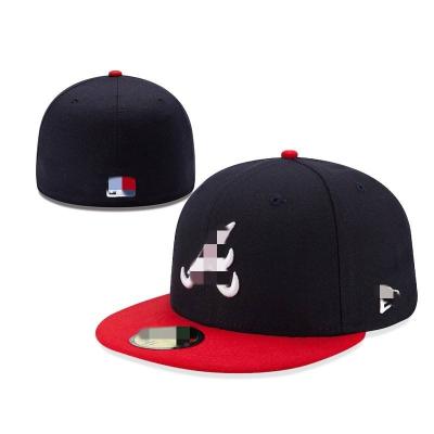 China breathable & Waterproof Wholesale Flat Brim Embroidered Logo LaA Hats Mens Sports Snapback Snapback Custom Blank Baseball Fitted Hats for sale