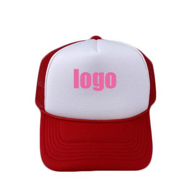 China Wholesale 5 Panel Polyester COMMON Unisex Embroidery Custom Logo Plain Mesh Sports Caps Gorras White Foam White Casual Trucker Hat for sale