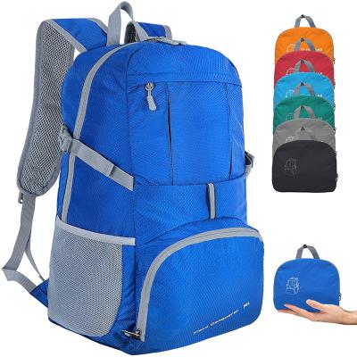 China High Quality Lightweight Waterproof 35L Nylon Sports Foldable Bags Hiking Outdoors Travel Backpack 2021 for sale