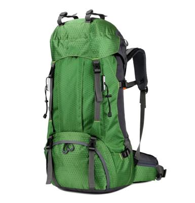 China 2021 New Design 60L Waterproof Outdoor Travel Backpack Mountaineering Climbing Climbing Bag With Rain Cover for sale