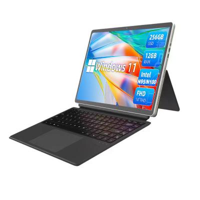 China 14 inch 2 in1 laptop tablet Windows N100 CPU FHD 10000mAh 5G WiFi Windows 11 tablet Te koop