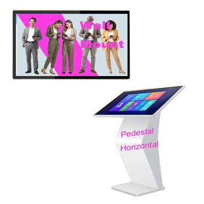 China LCD digitale signage kiosk met 178° kijkhoek 2GB-4GB RAM Intel / RK CPU Te koop