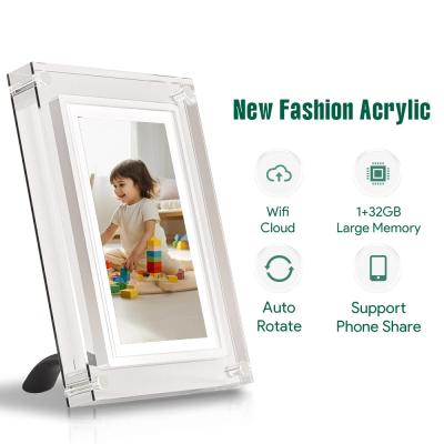 China 10 inch Acrylic Digital Photo Frame LCD IPS Scherm Desktop Video Display Te koop