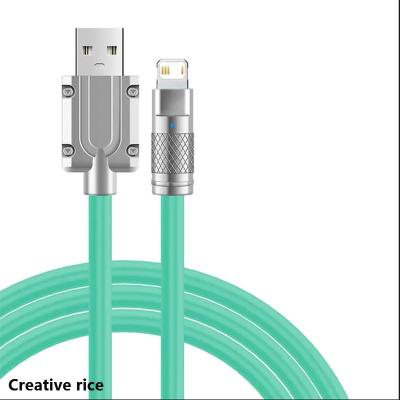 China Super Fast Charging Player 6A 120W Liquid Silicone USB Cable Type-C MP3/MP4 To IOS Lighting Charger Data Line For iPhone Xiaomi Huawei Samsung for sale