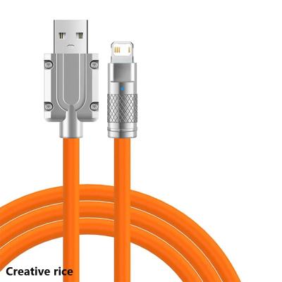 China Super Fast Charging Player 6A 120W Liquid Silicone USB Cable Type-C MP3/MP4 To IOS Lighting Charger Data Line For iPhone Xiaomi Huawei Samsung for sale