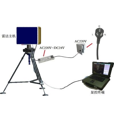 중국 국경 통제 경계 감시 레이더 IP66 보호 높은 측정 정확성 판매용