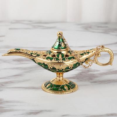 China India Metal Genie Aladdin Lamp For Living Room Decoration Zinc Alloy Gifts for sale