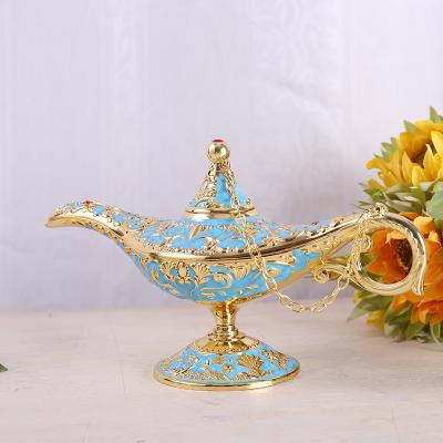 China Aladdin's Lamp/aladdin Genie Lamp Metal Aladdin's Medium Size India Lamp for Souvenir for sale