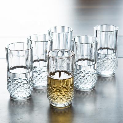 China Stocked 240ml / 210ml Drinking Glasses For Home / Bar , Decorative Drinking Glasses for sale