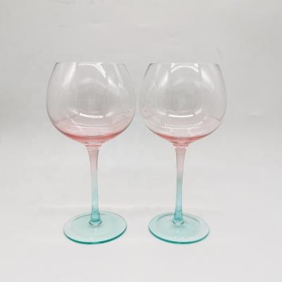 China New Classic/Postmodern Custom Multi Colored 16oz Party Stemmed Gin Glasses; Balloon Gin Glasses For Decoration for sale