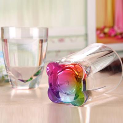 China Morden/Color Rainbow Luxury Creative Refraction Glass Mug Glass for sale