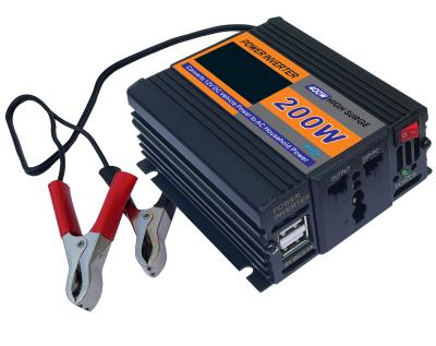 China 200w Auto Power Inverter Detect Low Battery To Protect Overload For Car Boats Trucks Trailers And Mobile Homes Power Inverter HD-N200 for sale